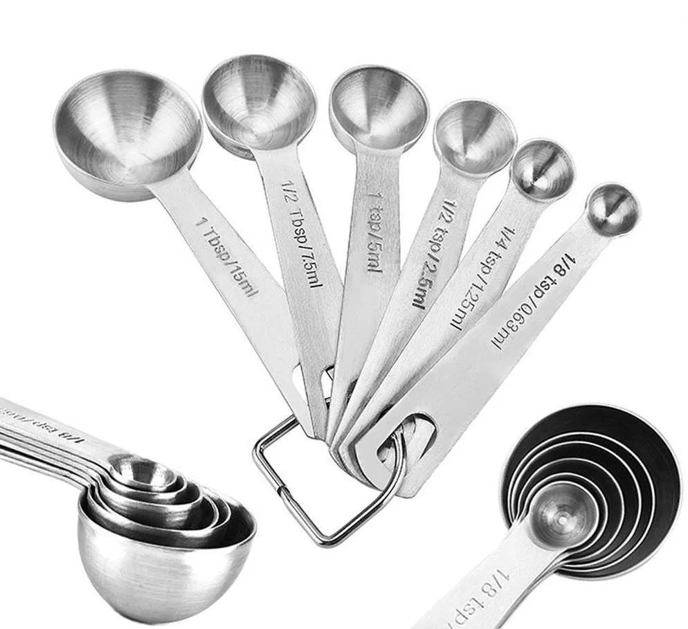 stainless steel measuring spoons