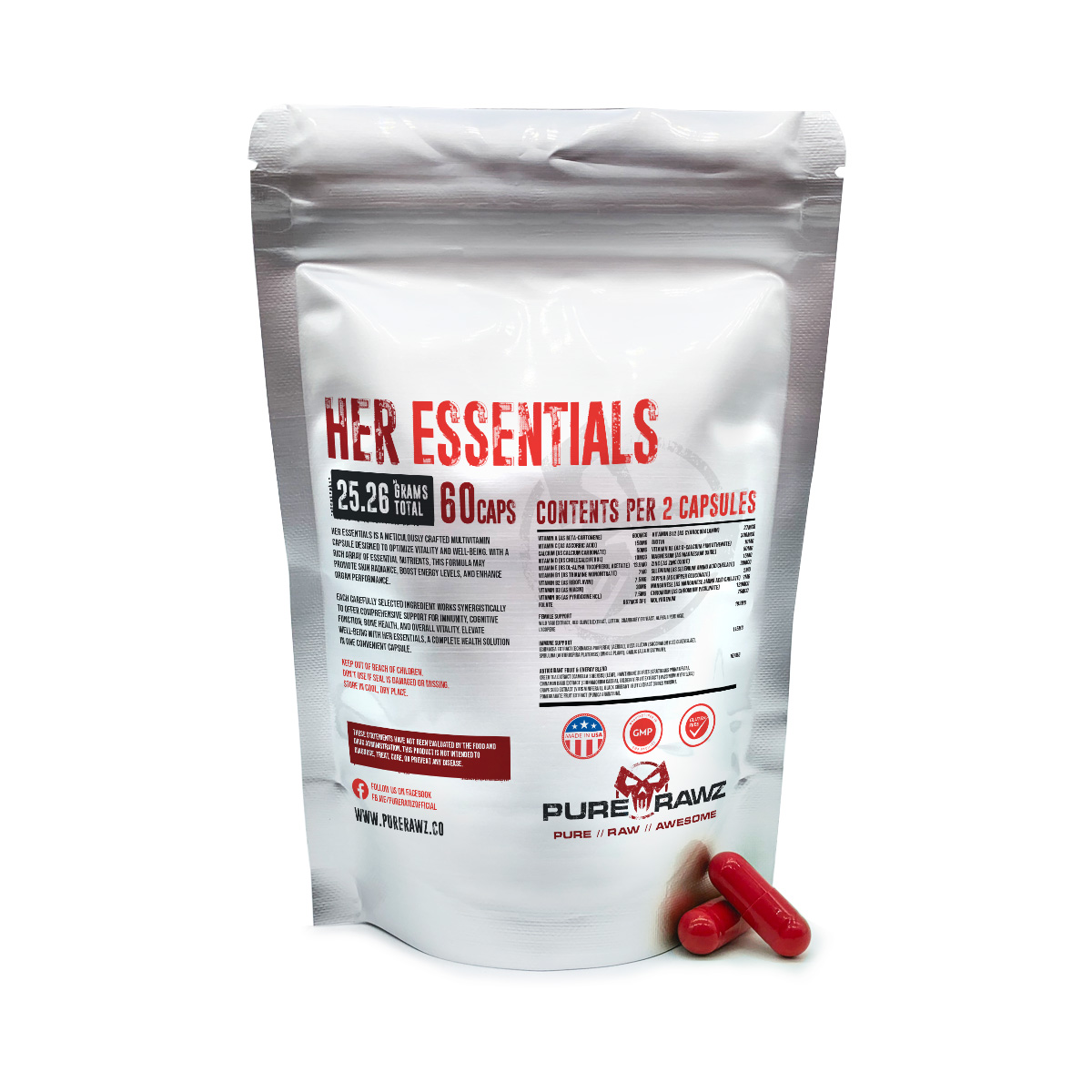 Her Essentials Capsules For Sale - 99.9% Pure | PureRawz