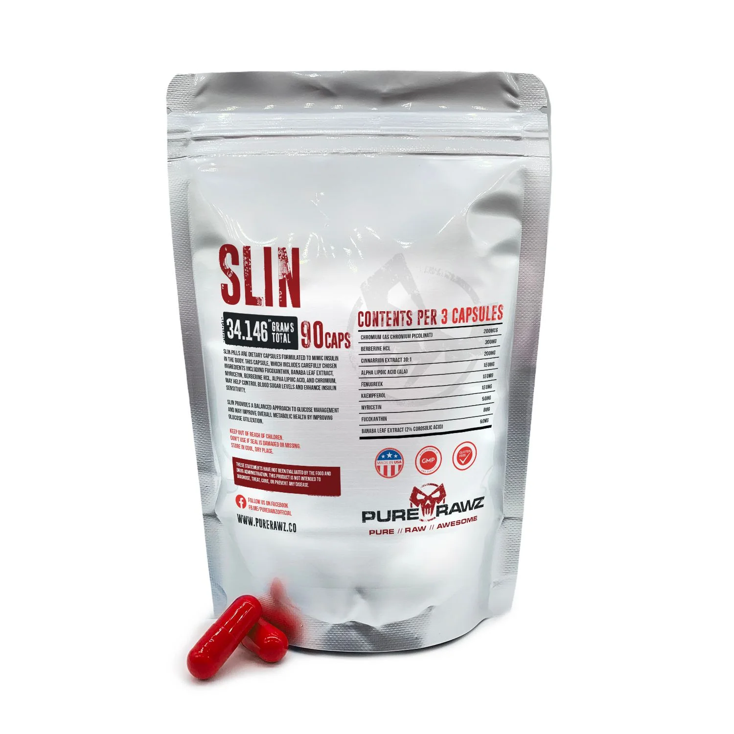 Slin Ultimate by PureRawz | Advanced Insulin Mimetic Supplement