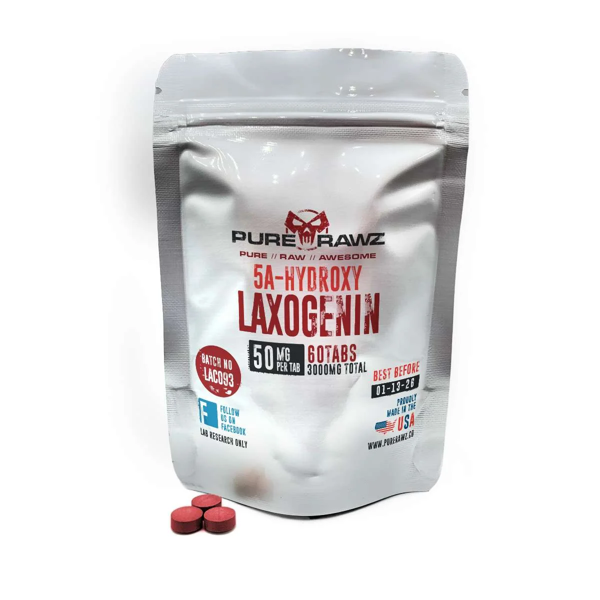 Buy 5a Hydroxy Laxogenin for Sale | USA Made | PureRawz