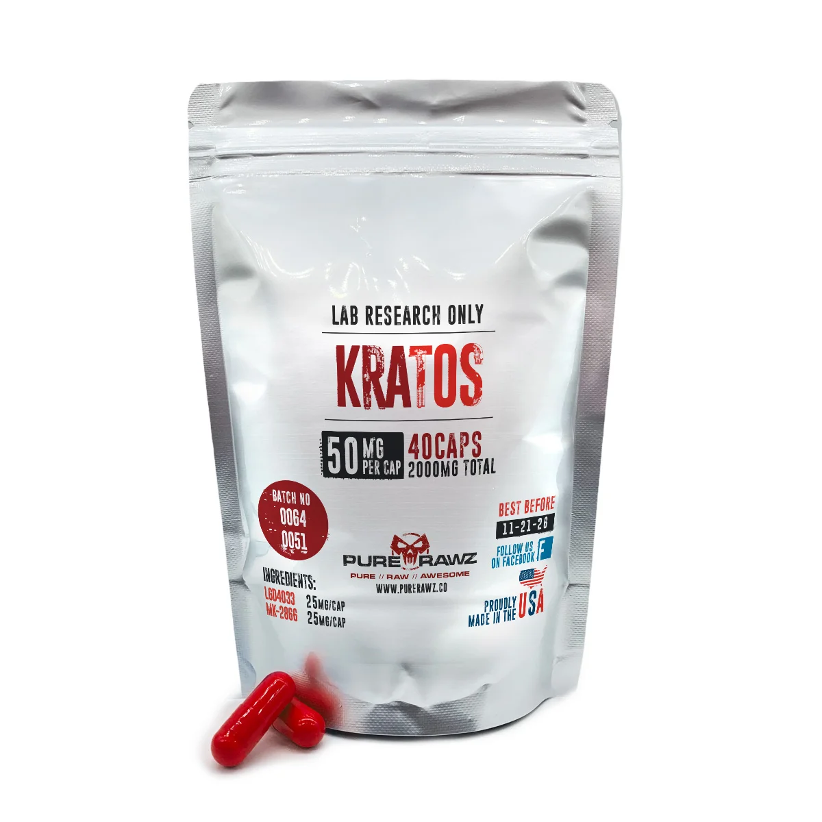 Buy Kratos Stack (LGD-4033 + MK-2866) For Sale | PureRawz