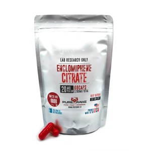 Enclomiphene Citrate 60caps 20mg per cap 1200mg Total