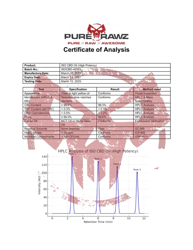 PRZ ISO CBD Oil (High Potency)