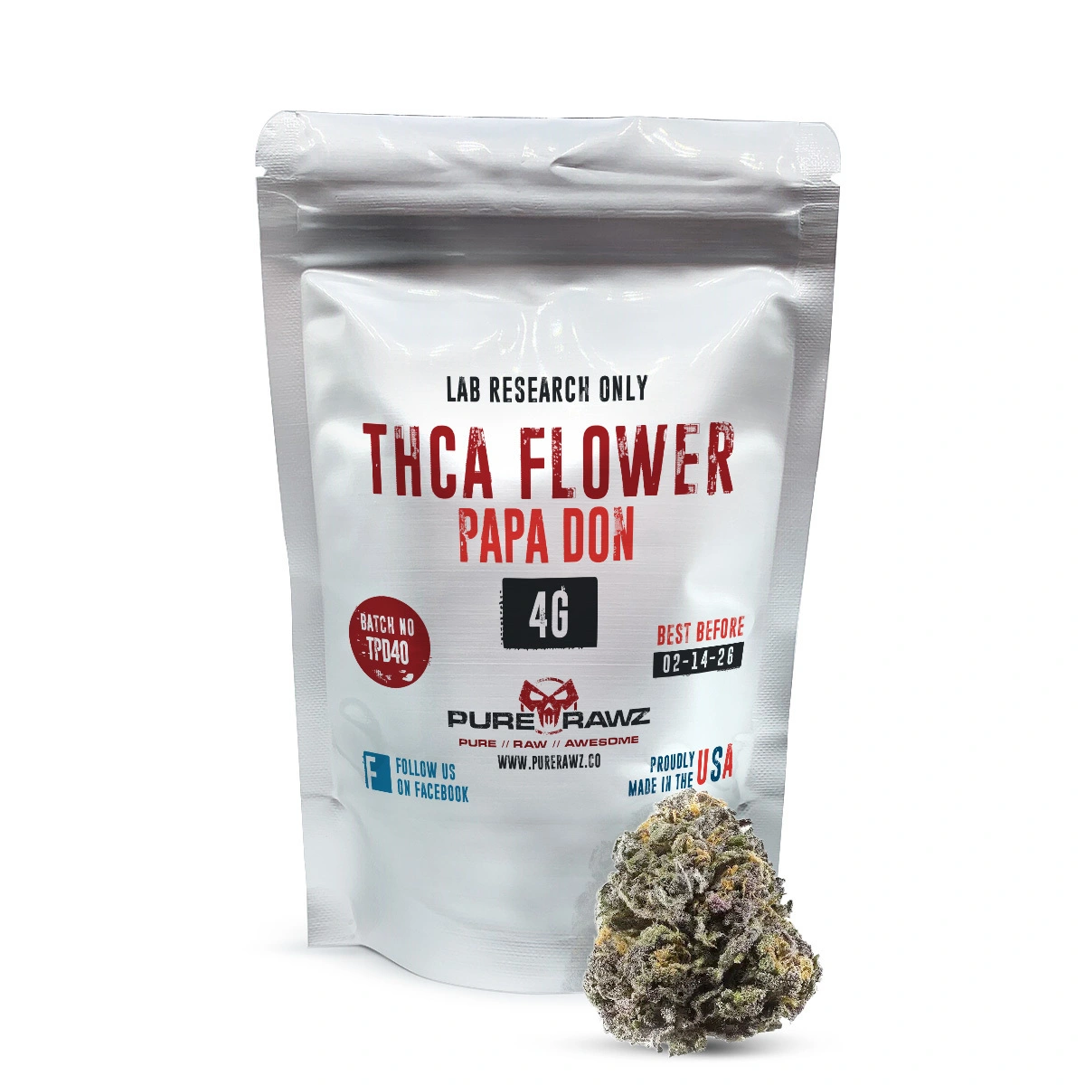 THCa Papa Don Flower For Sale | Fast Shipping | Purerawz