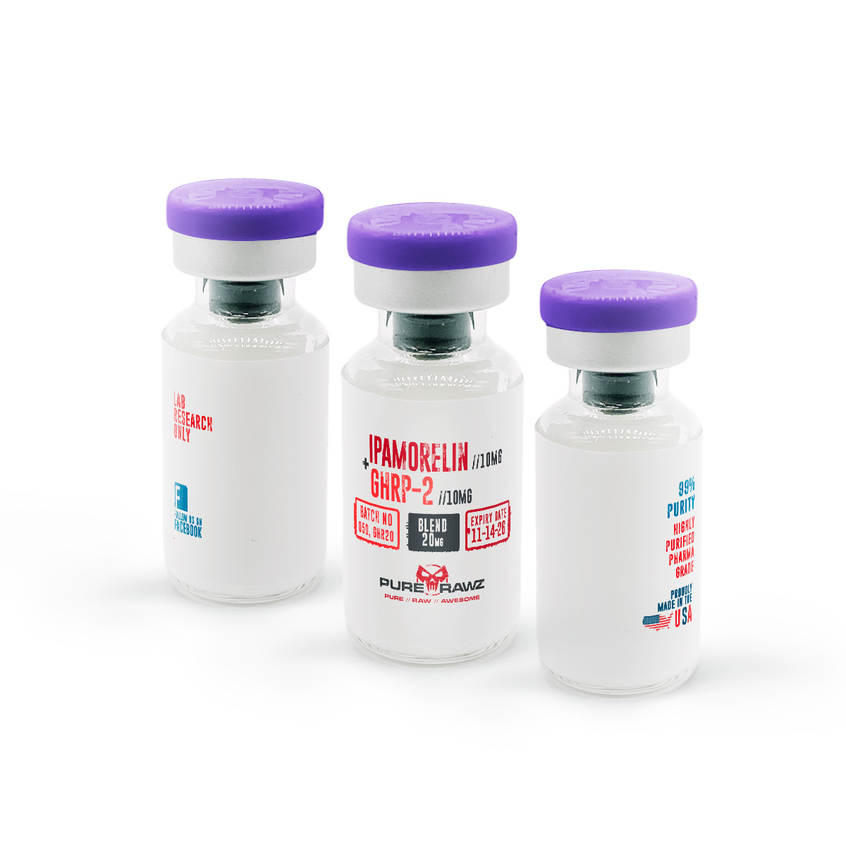 Ipamorelin + GHRP-2 Blend For Sale - USA Made | PureRawz