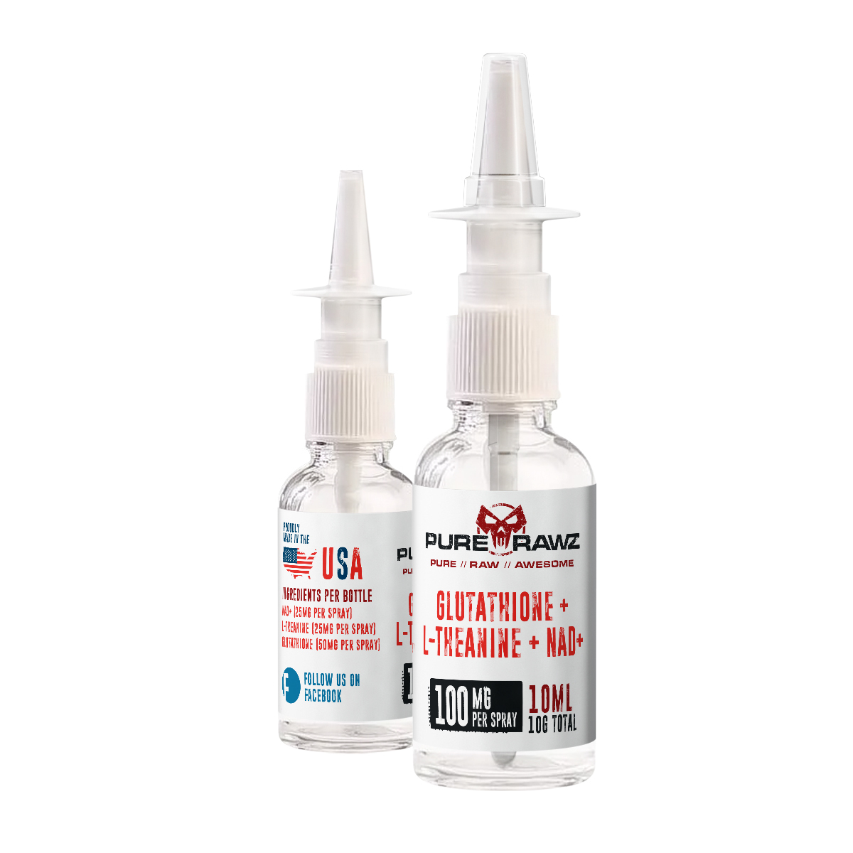 Glutathione + L-Theanine + NAD+ Nasal Spray For Sale
