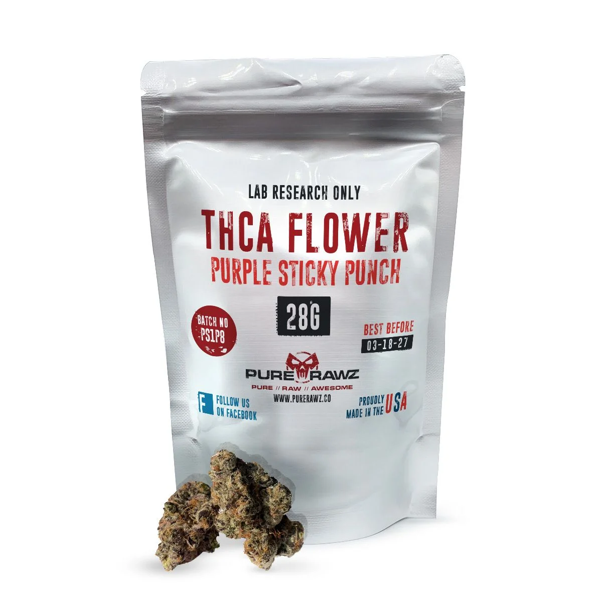 THCA Purple Sticky Punch Flower For Sale - PureRawz