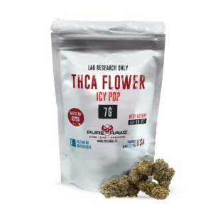 THCa Icy Pop Flower 7g by PureRawz – Energizing Sativa Strain