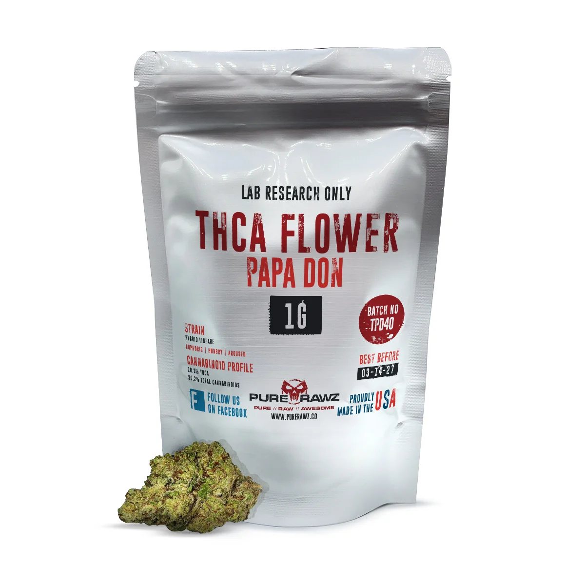 Papa Don THCa Flower 1g