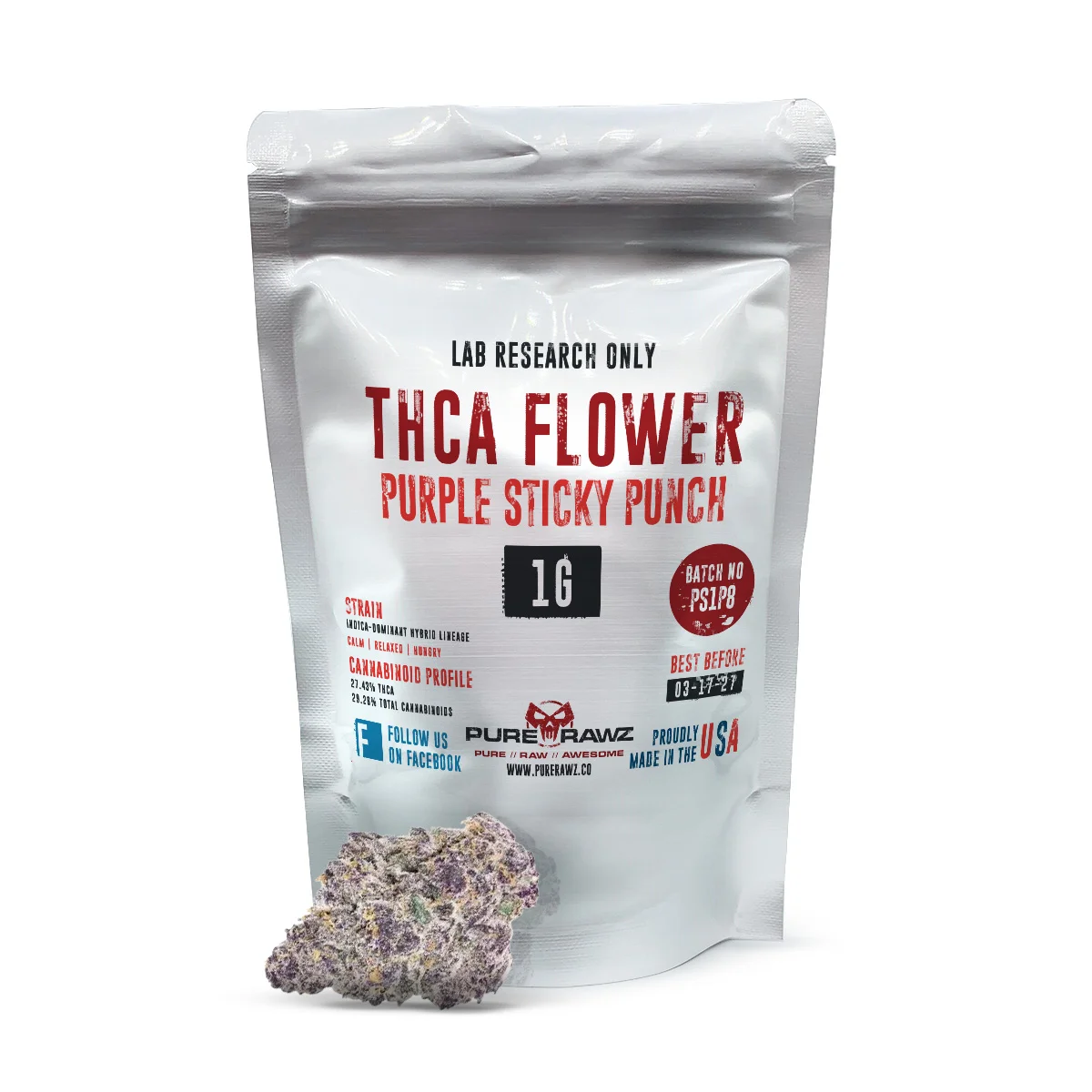 THCA Purple Sticky Punch Flower